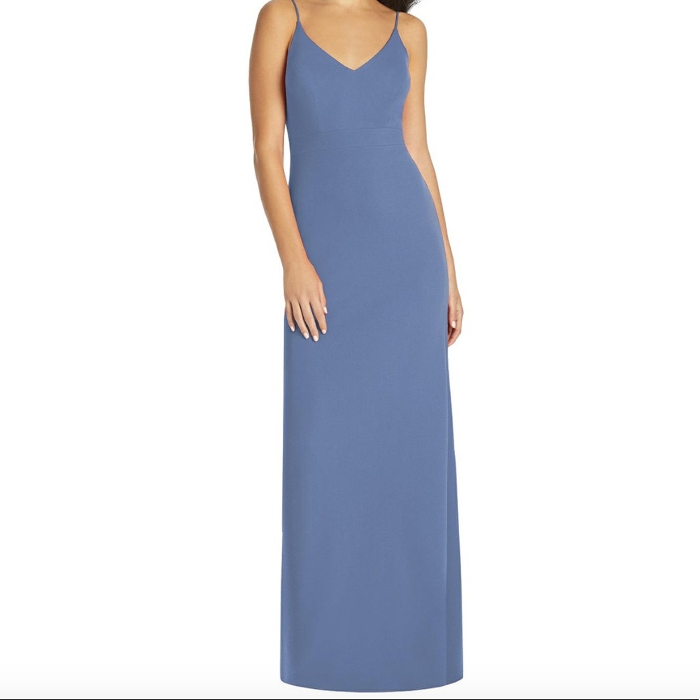 New with tags, never worn bridesmaid dress, size xxs, color taupe